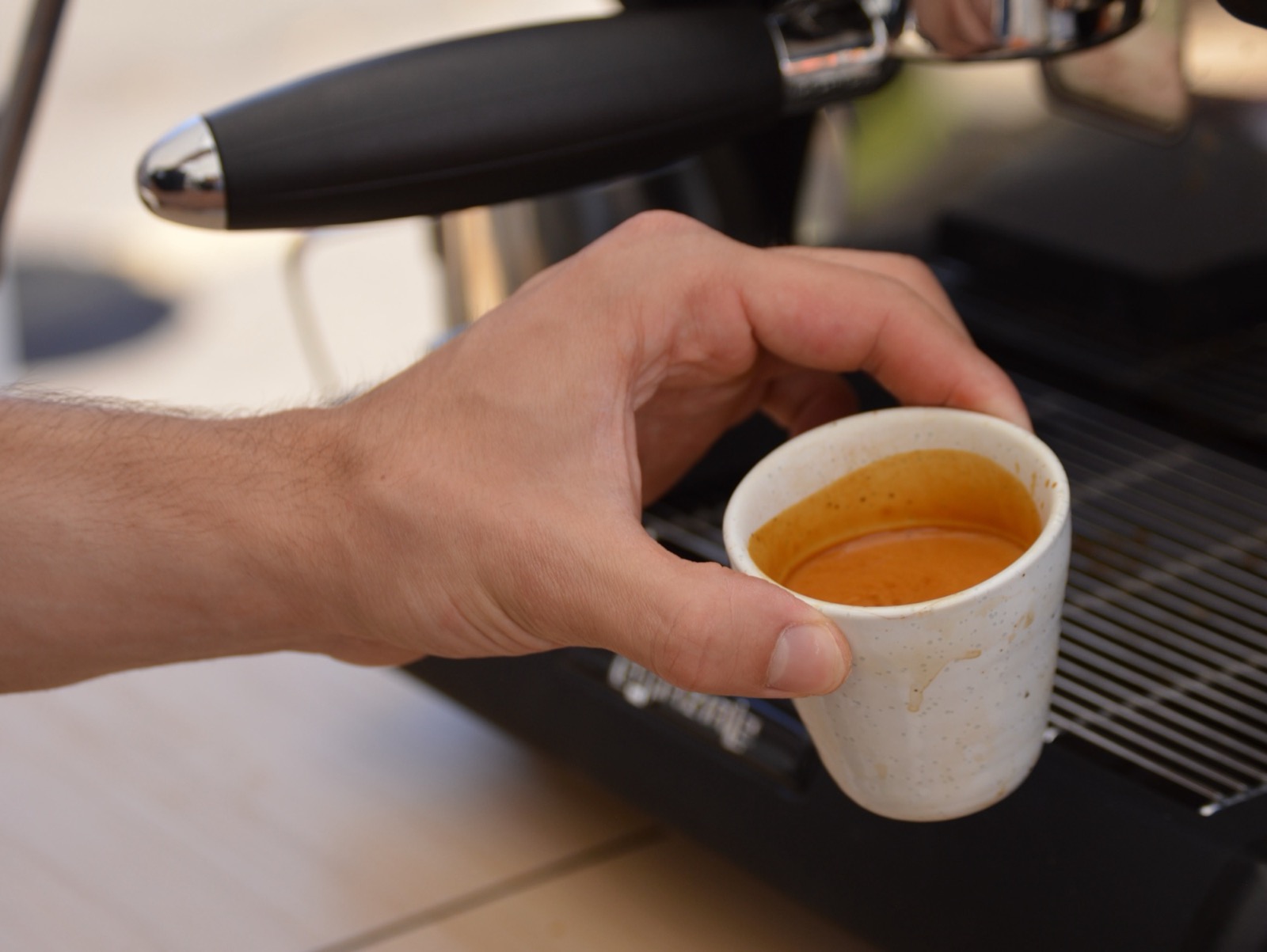 Fresh espresso shot