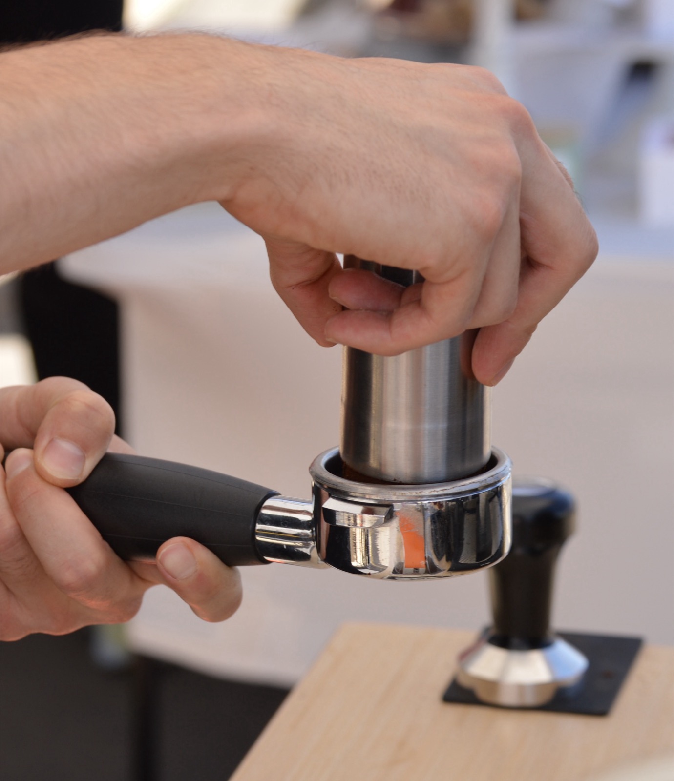 Steaming milk for a latte